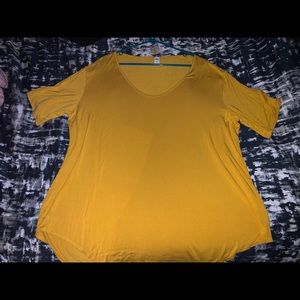 Golden yellow  luxe t-shirt